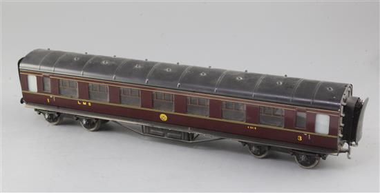 An Exley LMS passenger coach, no.4545